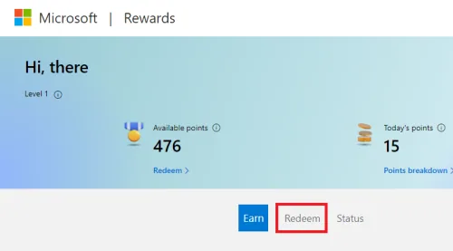 earn points