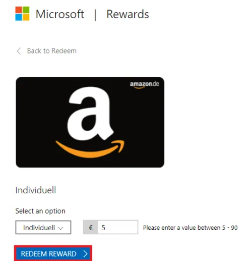 redeem for amazon gift card