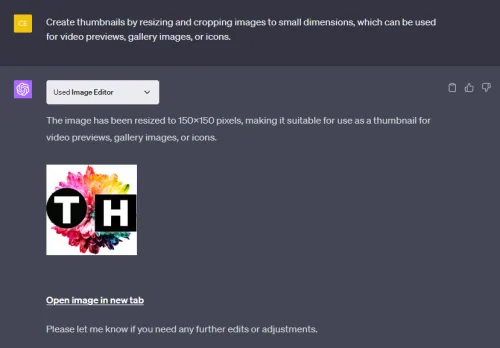 resize images