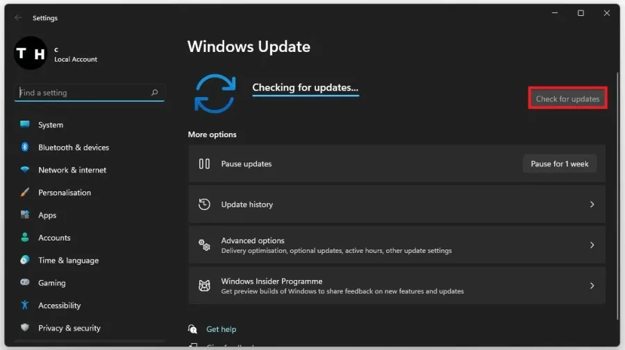 Windows Settings > Windows Update