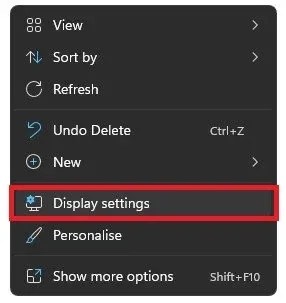 Adjust the Windows Display Settings