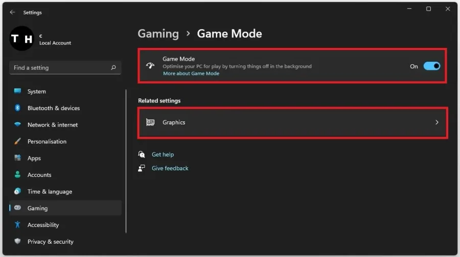 Windows Settings > Gaming > Game Mode