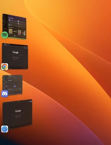 macOS Stage Manager