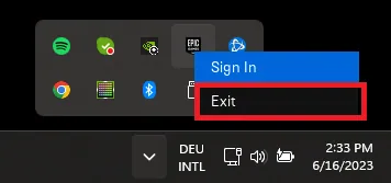 exit epic games