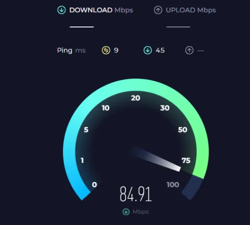 verify network connection speed
