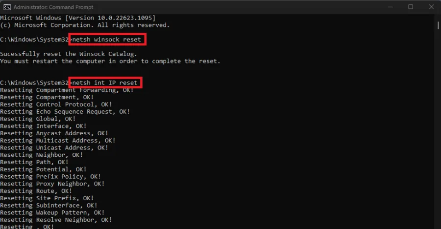 admin command prompt