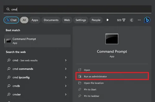 run command prompt as administrator