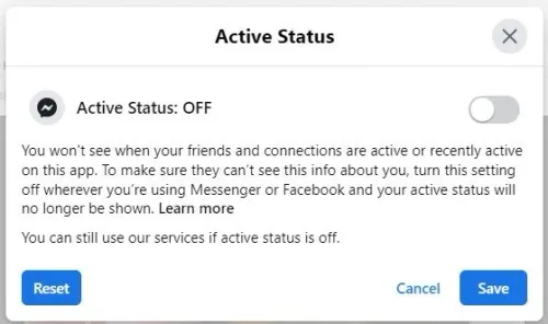 Appear Offline to All Friends & Connections