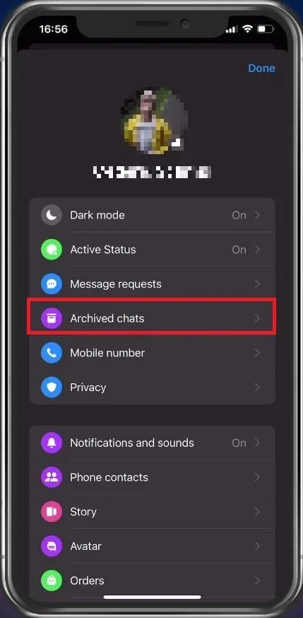 Under Archived Chats, you can preview all of your currently achieved group chats…