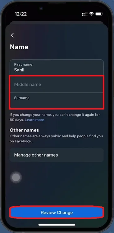 emove last name