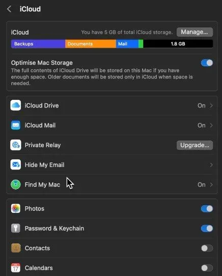Choose Which Apps to Back-Up