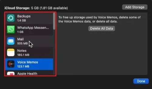 Manage iCloud Storage