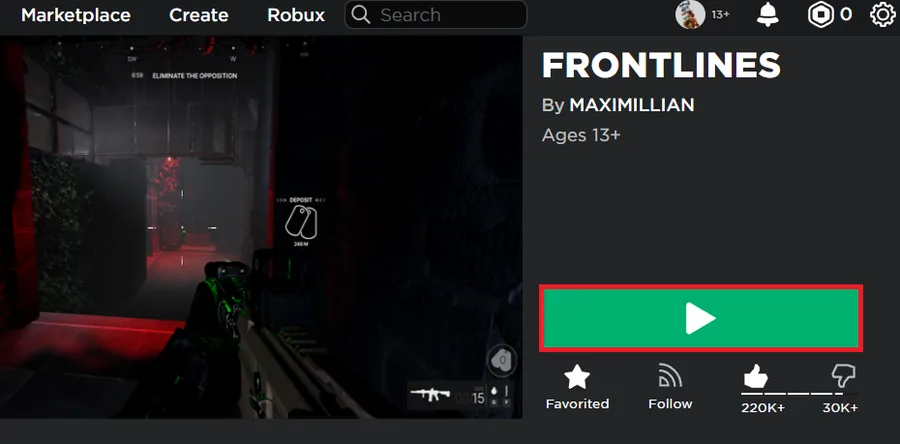 launch roblox experience