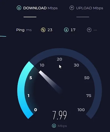 network connection speedtest