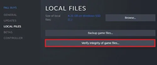 Verify Integrity of Fall Guys files