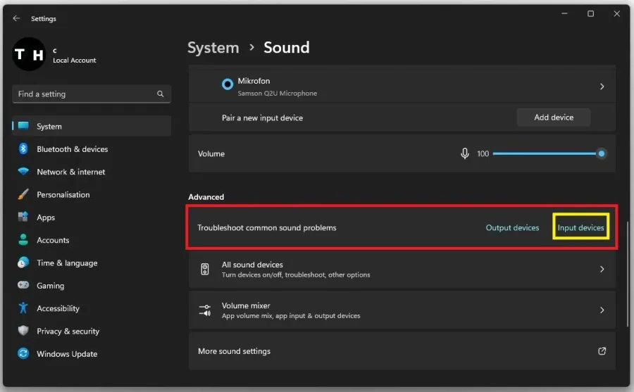 Troubleshoot common sound problems for audio input devices