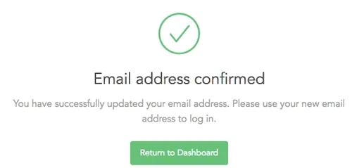confirm email