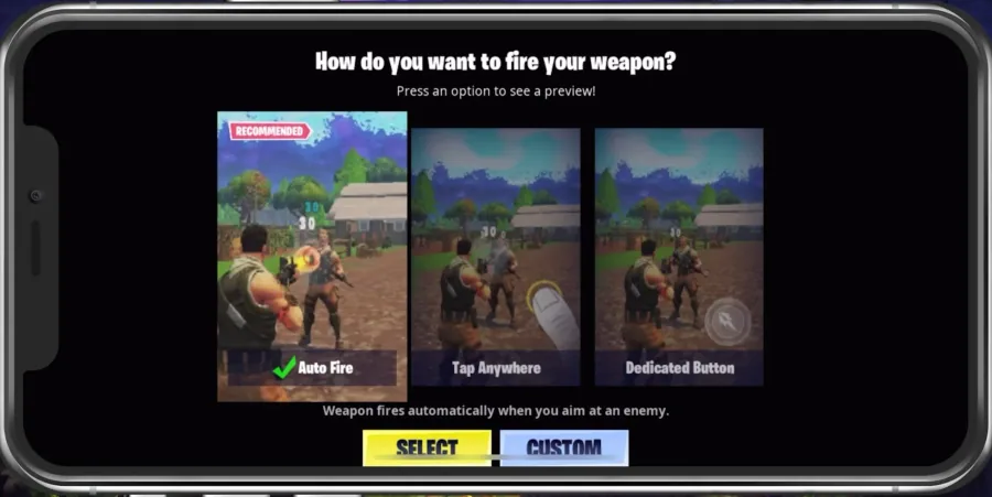 How do you want to fire your weapon?