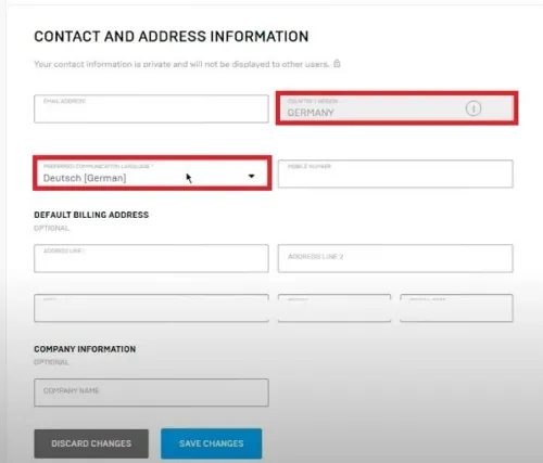 Set the country option to the same country your payment method originates