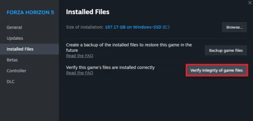 repair forza game files steam