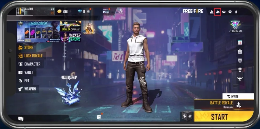 Free Fire > Social Icon