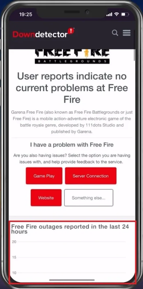Verify the Free Fire Server Status