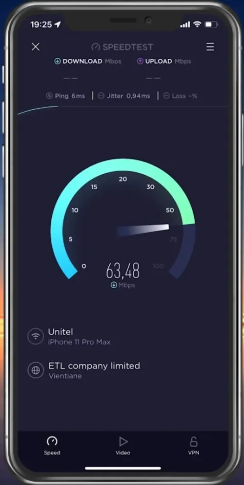 Test your internet connection speed and latency