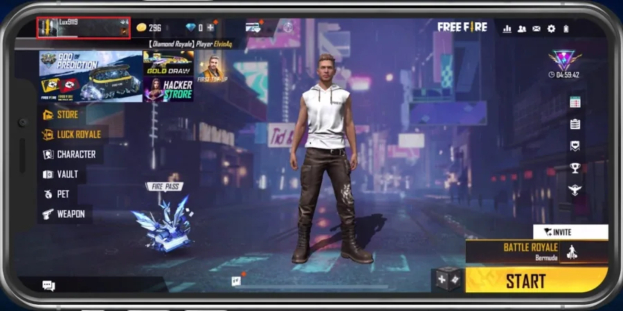 Free Fire > Profile