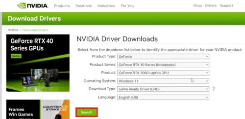 reinstall nvidia GPU driver