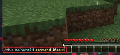 give command block