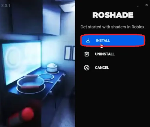 install roshade
