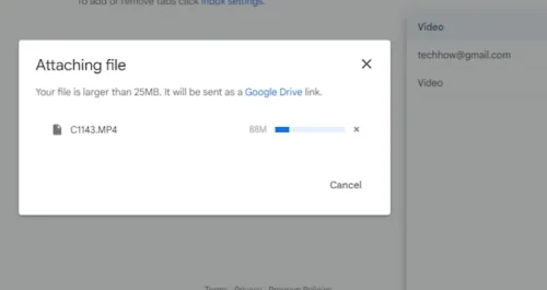 attach large file