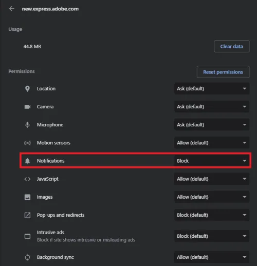custom site notifications