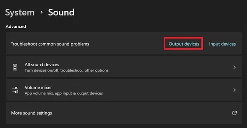 Troubleshoot common sound problems for output devices