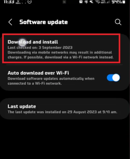 android software update