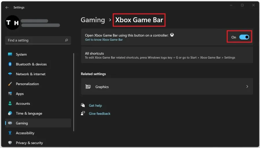 Windows Settings > Gaming > Xbox Game Bar