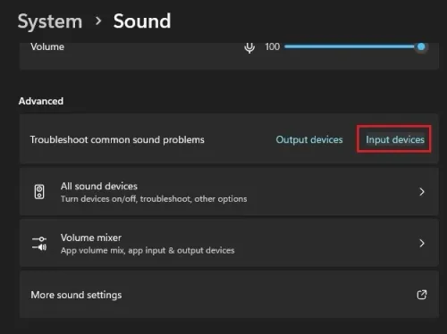 Windows Settings > System > Sound