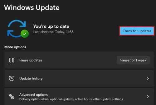 Windows Settings > Windows Update