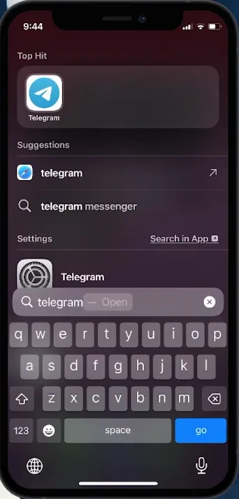 search for app name