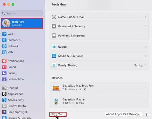System Settings > Apple ID
