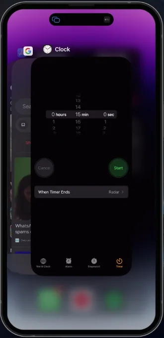 close iphone apps running in the background