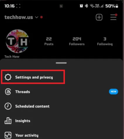 access account settings