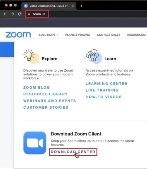 Zoom.us > Download Center