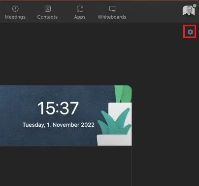Zoom > Settings