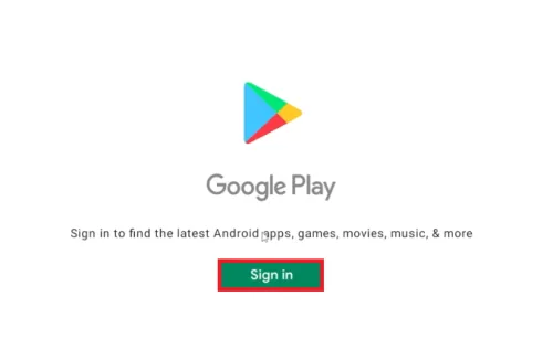 google play sign in