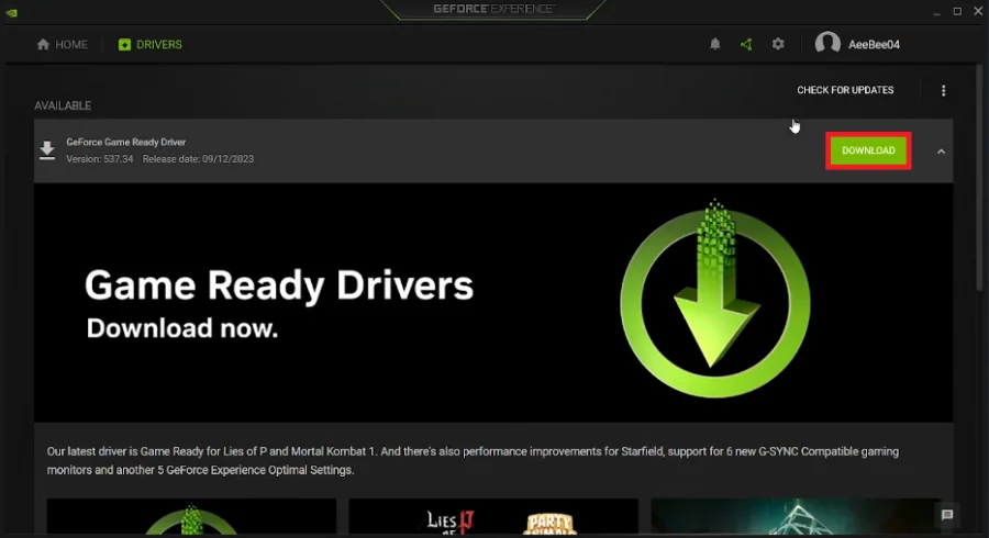 update GPU driver