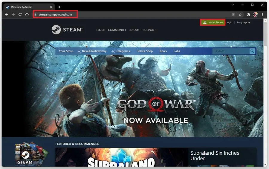 Download the Steam installer