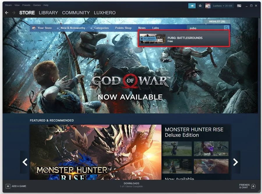 Log into your Steam account and lookup PUBG