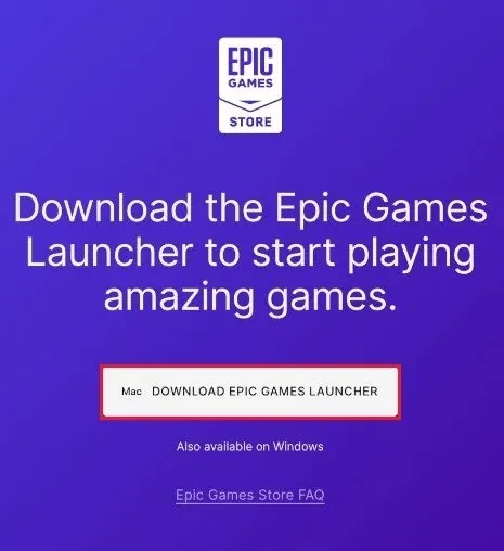 Install Epic Games Launcher on macOS