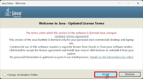 install java
